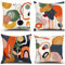 ZHAOMIMI 4er Set Dekorativ Kissenhülle Baumwolle Leinen Kissenbezug Dekokissen Sofakissen für Couch, Auto, Schlafzimmer 45x45 cm (Graffiti)