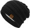 Century Star Mütze Damen Winter Strickmütze Grobstrick Warme Beanie mit Innenfutter