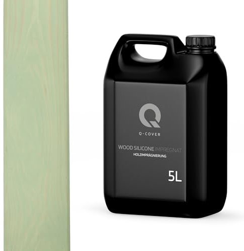 Q-COVER HOLZIMPRÄGNIERUNG Olivgrün 5 L 2 IN 1 HOLZSCHUTZ FARBIMPRÄGNIERUNG IMPRÄGNIERMITTEL HOLZSCHUTZMITTEL IMPRÄGNIERUNG ABPERLEFFEKT ALLE HOLZARTEN HOLZGRUNDIERUNG