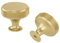 LONTAN 5 Pack Gold Drawer Knobs Knurled Brass Knobs, Single Hole Gold Handles Aluminum Alloy Brass Cupboard Handles