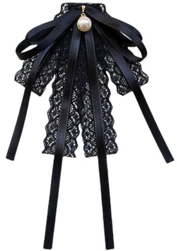 KGDUYC 1PCS Broche En Forme De Nœud Papillon Perle, Broche Bowknot Cravate Broche Pour Femme Pré-Noué Noeud Broche Cristal Perle Noeud Broochvintage Broche Bow Dames Pour Filles Fête Mariage