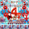 HTTMTTS Spiderma Geburtstagsdeko 4 Jahre, 87 Stück Spiderma Geburtstag Partygeschirr Set, Spiderma Luftballon, Tortendeko, Tischdecke, Teller, Lametta Vorhang, Banner, Spiderma Deko Geburtstag Kinder