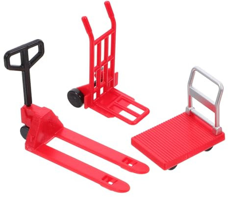 KITANDOVE Mini Carrello Elevatore Giocattolo Mini Carrello Manuale Piattaforma Strumenti Di Costruzione in Miniatura Realistico E Delicato