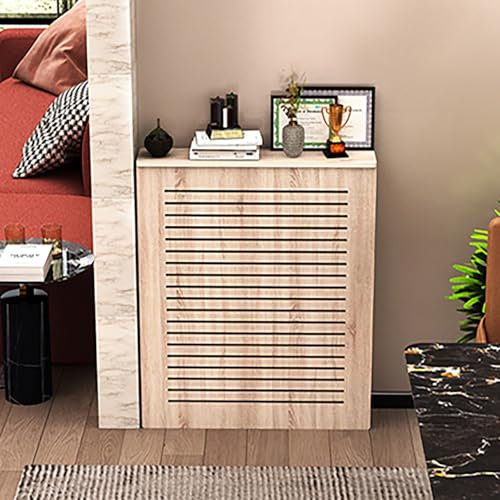 Modern Radiator Cover, Modern Radiator Covers for Home, Wooden Radiator Cover, Radiator Shelf, Radiator Covers, Radiator Decoration, Easy Installation for Home Office Radiator Guard Heating Cabinet(90