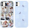 ZhuoFan Cover Personalizzata per iPhone 12 mini 5,4, Personalizzato Custodia con Foto Immagine Custom Case, Aesthetic Lilla Silicone Antiurto Personalizzabili Custodie