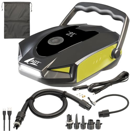 AGT 2in1-Akku-Kompressor- & Schlauchboot-Pumpe, 50 psi, Versandrückläufer