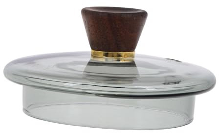 HOLIDYOYO Glass Teapot Lid Replacement Cover for Kettle Tea Brewing Stovetop Beverage Dispenser Part for Loose Leaf Tea Pot