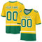 Custom Sports Uniform Atmungsaktiv T-Shirt, Personalisiert American-Football-Trikot, Schnelltrocknend, Atmungsaktiv, Kurzärmelig,Größe S ~ 7XL