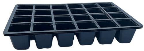 Bramley & Sage 24-Cell Cavity Tray Inserts Black (Pack of 6)