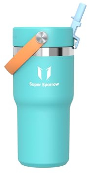 Sparrow Insulated Tumbler - 620ml - Metal Water Bottle with Straw Lid | Flask Stainless Steel, BPA-Free&Dishwasher Safe, Twistpath Keeps Hot & Cold, Leakproof&Reusable, Fits Cup Holders -Daily Use