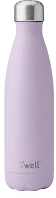 S'well Stainless Steel Water Bottle, 500ml, Lilac, Triple Layered Vacuum Insulated Containers Keeps Drinks Cold for 36 Hours and Hot for 18, BPA Free, Perfect for On The Go, Pink