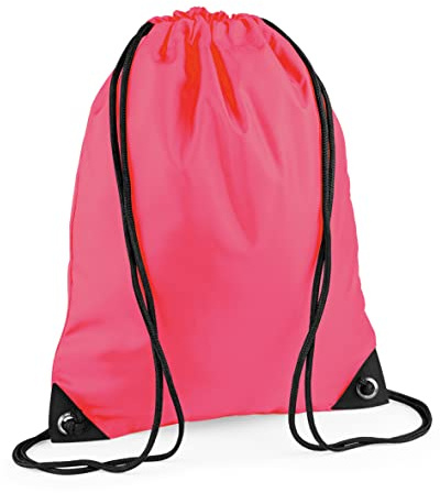 BagBase BG10 Premium Gymsac - Fluorescent Pink