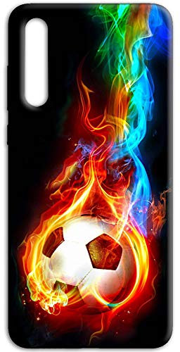 Mixroom - Cover Custodia Back Case in TPU Silicone Morbida per Huawei P30 Lite Fantasia Calcio E82