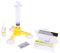 EVGATSAUTO Kit de reparación de parabrisas automático para automóvil Kit de reparación de vidrio triangular Sellador de resina para grietas de vidrio Restauración de parabrisas Juego de reparación