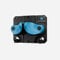 Gravity Grabber Ultimate Ski & Snowboard Wall Storage Rack - Fits any Ski or Snowboard - Save Your Rocker, Tips and Tails - Damage-free - 1x - Cyan