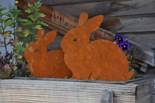 Japan Koi Edelrost Hasen im 2er Set