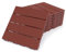 FORTENA Terrassenfliesen aus Kunststoff – 30 x 30cm, 8 Stück, 0,72 qm, Anti-Rutsch-Oberfläche, Klickfliesen in Holzoptik, Bodenbelag, ziegelrot, witterungsbeständig
