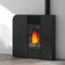 Godin stufa a pellet a legna 9kw nera 491010noir