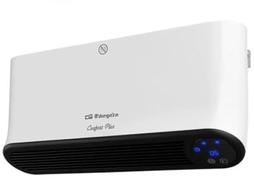 Orbegozo SP 6200 - Calefactor Split, programable, mando a distancia, 2 niveles de potencia, modo ventilador, protección sobrecalentamiento, 2000 W
