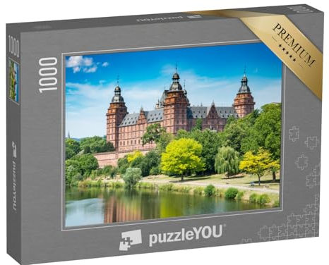 puzzleYOU: Puzzle 1000 Teile „Schloss Johannisburg nahe Frankfurt, Deutschland“ – aus der Puzzle-Kollektion Burgen, Deutschland, Aschaffenburg, Regionale Puzzles Deutschland