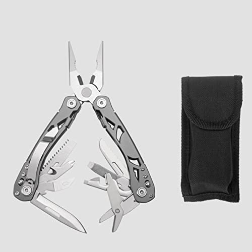 Multi Tool 16 En 1 Herramienta De Bolsillo Con Alicates Cuchillo Multifunción Plegable Portátil Alicates Herramienta Multiusos Para Acampada,Caza,Senderismo,Hogar,Reparación,Etc