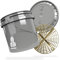 MAGIC BUCKET | Auto Handwäsche Bundle | Wascheimer mit passendem Eimer Deckel 3,5 US GALLONEN ca. 13 Liter | Mit Grit Guard Eimereinsatz Schmutzsieb | Waschset Grau/Gold