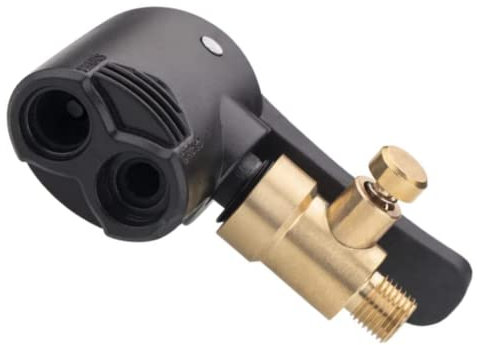 CaiHuaEr Dual Head Bike Valve Adapter, Bike Track Pump Tyre Air Pump Bike Pump Accessories Multi-use Connector Head Pump Adapter for Bicycle Bike Replacement Accessories