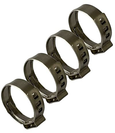 Boltza Clips de 35-38 mm, 4 abrazaderas de manguera de acero inoxidable 304