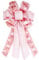 SONGTIY Christmas Tree Topper Bows, Handmade Bowknot with Christmas Tree and Reindeer, 21.3x11.1 Inches Large Size Xmas Decoration for Wedding Birthday New Year Party (Pink)