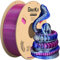 GratKit Tricolor Silk PLA Filament 1,75mm 1kg Spule, Seide Dreifarbiges 3D-Drucker Filament mit +/-0,03mm Präzision, Einfach zu drucken, Gleichmäßige Wicklung, Rosa Blau Und Silber Grau