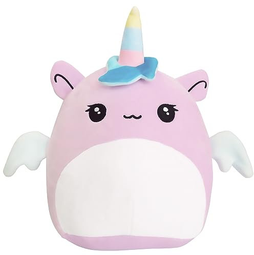 POPOYU Einhorn Kuscheltier Einhorn Plüschtier,25CM Happy Birthday Katze Geburtstag Kuscheltiere Mädchen,Plüschkissen für Kinder,Geburtstag Stofftiere Plüsch-Puppe Stofftier Geschenk