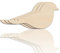 BENECREAT 3 Vogel-Holzausschnitte, 29.3x15.6cm Glatte Unlackierte Holzanhänger-Ornamente Für DIY-Kunsthandwerk, Brandmalerei, Dekor, Hochzeit, Hängende Schilder Bemalen