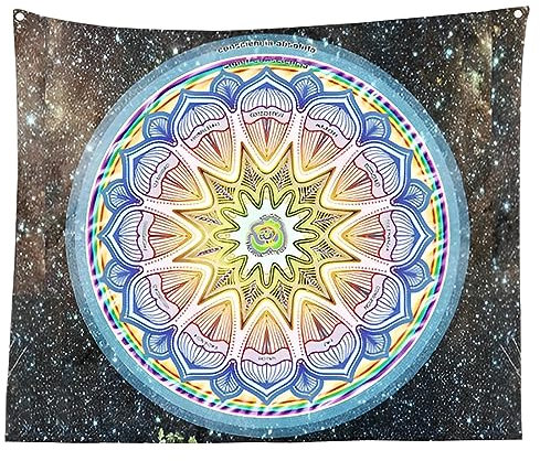 JOCXZI wandtuch,wandteppich,Mandala Tuch,wandteppiche,wandteppich Boho,Baumwolltuch,Mandala wandtuch(130 * 150CM