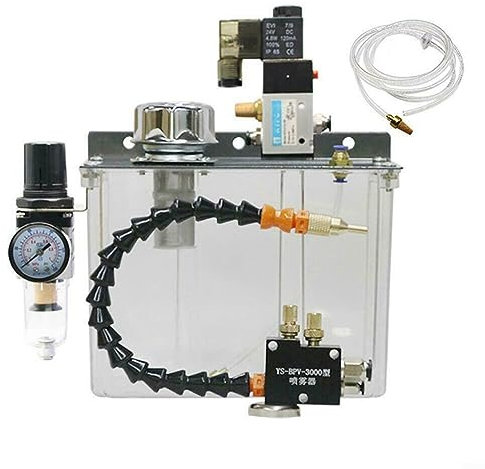 EpheyFIF 220V Nebel Kühlmittel Schmierspray für Metallschneiden Gravur Kühlung Sprüher Maschine für Luftrohr CNC Drehmaschine Fräsen Bohrer