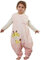 XQ&XG Bebe Gigoteuse a Pied, Unisexe Gigoteuse avec Jambes pour d'été, Gigoteuse sans Manches 1.5 TOG, Turbulette a Pied pour Garçon Fille, Couleur rose, 3-5 ans