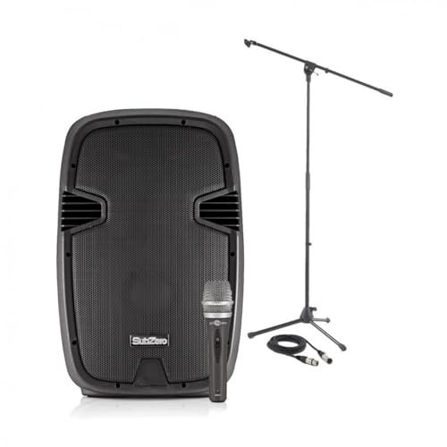 Portable PA Speaker System with Bluetooth and Microphone, 12 Inch