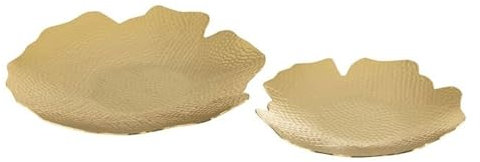 Paris Prix Lot de 2 Coupelles Design Aluminium 43cm Or