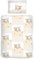 Träumschön Premium Kinderbettwäsche 100x135 + 40x60 cm - Bären & Hasen Design Beige - Sommer Bettwäsche aus Baumwolle – Weich, Atmungsaktiv & Hautfreundlich - bügelfrei