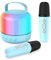 Karaoke Machine for Kids with 2 Microphones, Girls Toys Portable Kids Karaoke Machines for Girls with LED Party Lights,Bluetooth Speaker Birthday Gifts for Kid,14-18 Years Old(Blue 2 Mic)