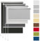 Rettika® Verdunkelungsrollo ohne Bohren, für Fenster, Breite 80 cm, Höhe 120 cm, Grau Farbe, Klemmfix Montage, Jalousien Fenster, Fenster rollos für innen, Klemmrollo