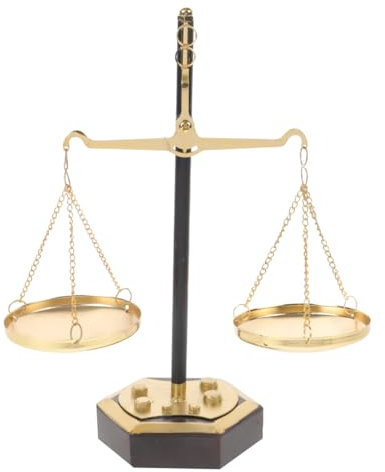 Escala de equilibrio decorativa de granja, estilo vintage, báscula de escritorio de metal, bandeja de exhibición de joyas, organizador de cosméticos