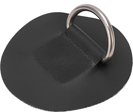 ChengyuWei Edelstahl-D-Ring-Patch für PVC-Schlauchboote, kreisförmiges D-Ring-Pad, Surf-D-Ringe-Patch, Edelstahl-D-Ring-Pad, Patch für elastisches Seil, Kanu-Rafting-Zubehör