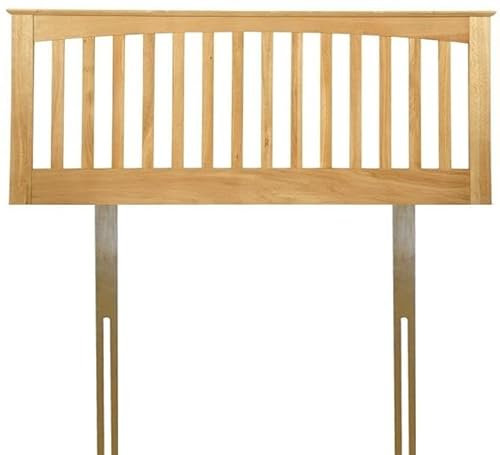 Save On Goods UK Genuine Solid Oak Headboard Bedhead.Oak Wood Wooden Head Board.3ft Single,4ft6 Double,5ft King Size,6ft SuperKing (4ft6 Double)