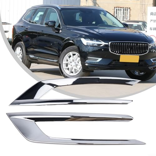 Nebelscheinwerferabdeckung, ABS-Chrom, Nebelscheinwerferabdeckung, passend für Volvo XC60 2018–2023, 2 Stück