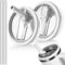 ANTAND 2 Pack 40 oz Leak Proof Flip Straw Lid Replacement for Stanley H2.0 Quencher & ProTour, White