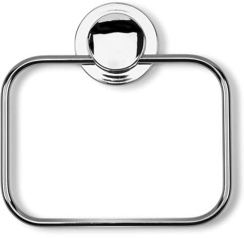 AMK® Croydex Stick N Lock 2 Towel Holder Durable Rust Proof Chrome Finished Mild Steel Construction With Concealed Fixings or Adhesive Mounting