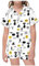 2-teiliges Pyjama-Set für Kinder mit Grafikdruck, kurzärmelig, Hemd und Shorts Flauschig Bademantel