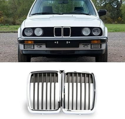 AnJWen Auto Frontstoßstangengitter für BMW E30 M3 3er Serie 1982-1991 Kühlergrill Grill