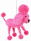 POMMERNTRAUM ® | Filzfigur Dekofigur Baumhänger Christbaumhänger Weihnachtsbaumschmuck Hund (Pinker Pudel)