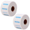 Halskrepprollen Pro, Halsschutzkrause, Halskrause Friseur, Hals Papier Friseur, Einweg Hals Papierrolle, Einwegkrepppapier für Salon, Haare Schneiden, Friseurbedarf, 200 Blatt(2 Rollen à 100 Streifen)
